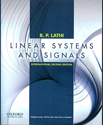 Details About Linear Systems And Signals International Edition Lathi 9780195392562 New