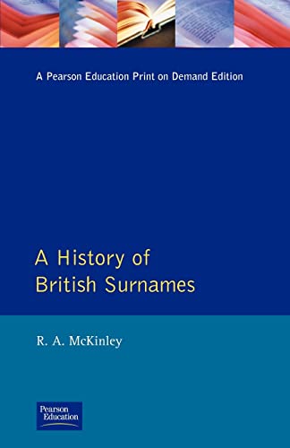 A History of British Surnames, Mckinley New 9780582018693 Fast Free Shipping-, - Afbeelding 1 van 1