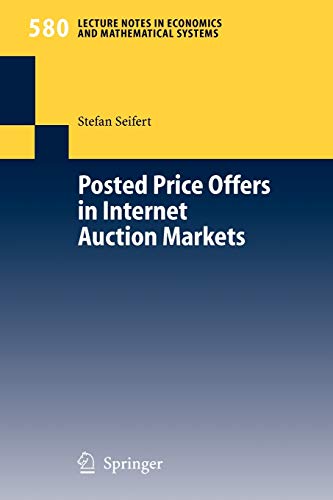 Posted Price Offers in Internet Auction Markets, Seifert*- Cena, tanio