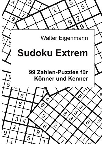 Sudoku Extrem By Eigenmann Walter New 9783735779410 Fast Free Shipping 