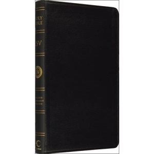 Holy Bible: English Standard Version (ESV) Anglicised Black Leather Thinline edition (Esv Bibles)
