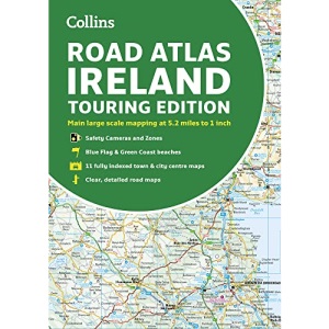 Road Atlas Ireland: Touring edition A4 Paperback (Collins Road Atlas)