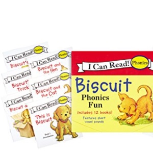 Biscuit 12-Book Phonics Fun!: Includes 12 Mini-Books Featuring Short and Long Vowel Sounds (My First I Can Read)