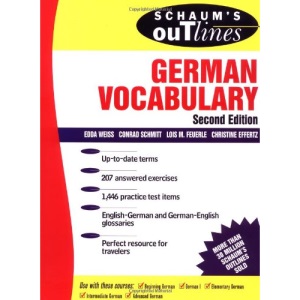 Schaum's Outline of German Vocabulary (Schaum's Outline Series)