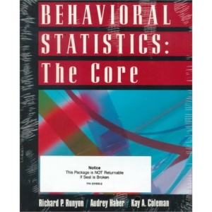 Text With Study Guide for use with Behavioral Statistics: The Core