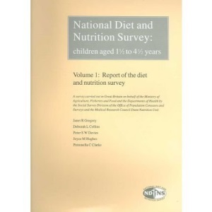 National Diet and Nutrition Survey: Children Aged One and a Half to Four and a Half Years: Report of the Dietary and Nutrition Survey v. 1