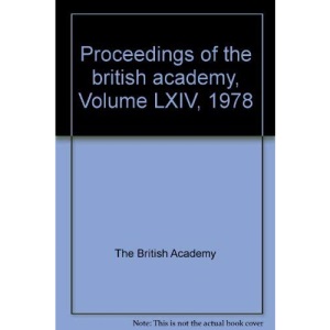 Proceedings Brit Acad 64, 1978 Proceedings Brit Acad 64, 1978