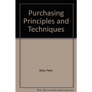 Purchasing Principles and Techniques