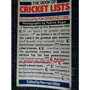 Book of Cricket Lists