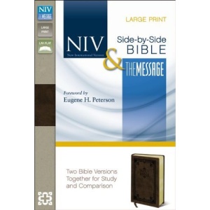 Side-By-Side Bible-PR-NIV/MS Large Print: Two Bible Versions Together for Study and Comparison