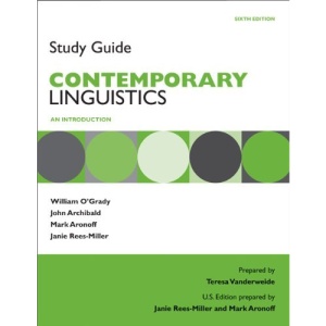 Study Guide for Contemporary Linguistics: An Introduction