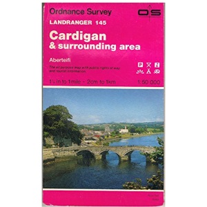 Landranger Maps: Cardigan and Surrounding Area Sheet 145 (OS Landranger Map)