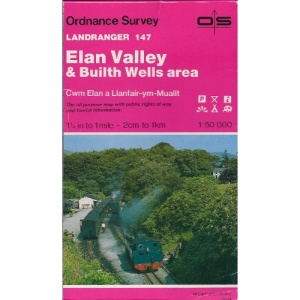 Landranger Maps: Elan Valley and Builth Wells Area Sheet 147 (OS Landranger Map)