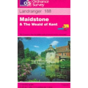 Landranger Maps: Maidstone and the Weald of Kent Sheet 188 (OS Landranger Map)