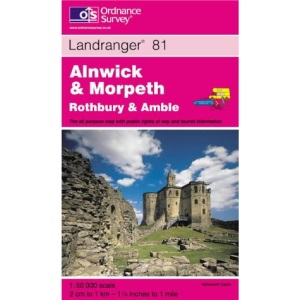 Alnwick and Morpeth, Rothbury and Amble (Landranger Maps)