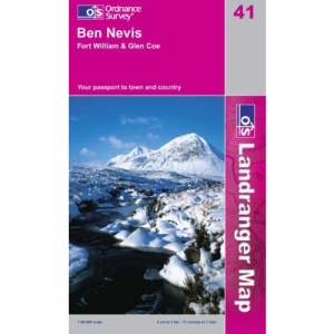 Ben Nevis, Fort William and Glen Coe (Landranger Maps)