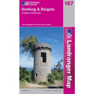 Dorking and Reigate, Crawley and Horsham (Landranger Maps)