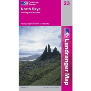 North Skye, Dunvegan and Portree (OS Landranger Map Series)