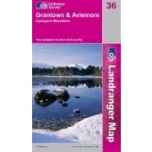 Grantown, Aviemore and Cairngorm Mountains (OS Landranger Map Series)