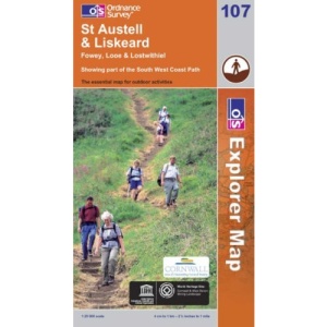 St.Austell,Liskeard, Fowey, Looe and Lostwithiel (OS Explorer Map)