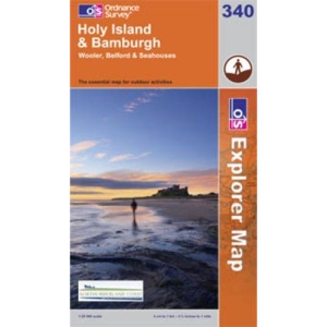 Holy Island and Bamburgh (OS Explorer Map)