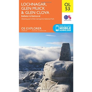 Lochnagar, Glen Muick & Glen Clova Map | Ballater & Balmoral | Ordnance Survey | OS Explorer Map OL53 | Scotland | Walks | Hiking | Maps | Adventure