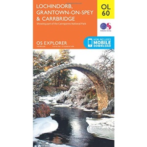 Lochindorb, Grantown-on-Spey & Carrbridge Map | Caingorms National Park | Ordnance Survey | OS Explorer Map OL60 | Scotland | Walks | Hiking | Maps | Adventure