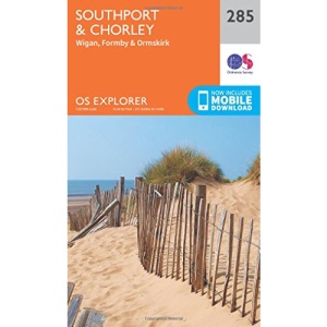 Southport & Chorley Map | Wigan, Formby & Ormskirk | Ordnance Survey | OS Explorer Map 285 | England | Walks | Hiking | Maps | Adventure