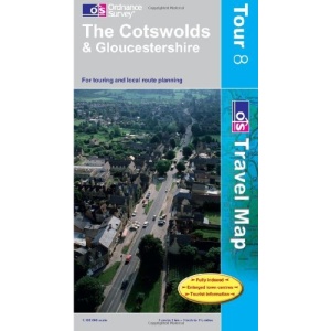 The Cotswolds and Gloucestershire (OS Travel Map - Tour Map)