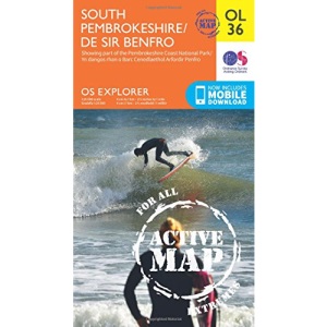 South Pembrokeshire / De Sir Benfro Map | Weatherproof | Pembrokeshire Coast National Park | Ordnance Survey | OS Explorer Active Map OL36 | Wales | ... | Maps | Adventure (OS Explorer Map Active)