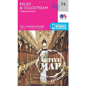 Landranger Active (74) Kelso & Coldstream, Jedburgh & Duns (OS Landranger Active Map)