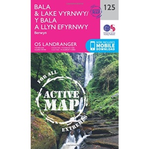 Landranger Active (125) Bala & Lake Vyrnwy, Berwyn (OS Landranger Active Map)