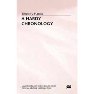 A Hardy Chronology (Author Chronologies Series)