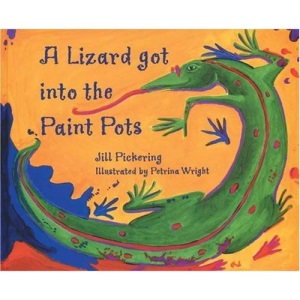 A Lizard Got into the Paint Pots