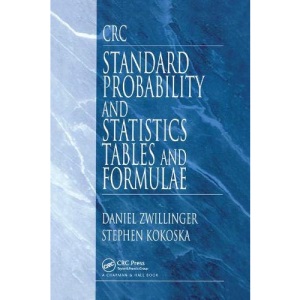 CRC Standard Probability and Statistics Tables and Formulae