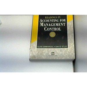 Readings in Accounting for Management Control (The Chapman & Hall Series in Accounting & Finance)