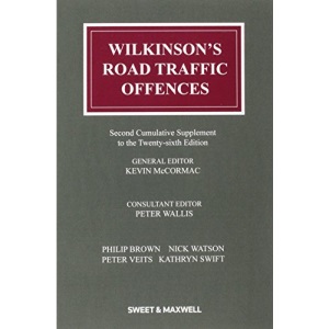 Wilkinson's Road Traffic Offences: 2nd Supplement