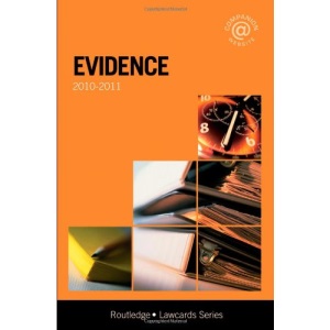 Evidence Lawcards 2010-2011