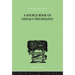 A Source Book Of Gestalt Psychology