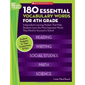 180 Essential Vocabulary Words for 4th Grade: Independent Learning Packets That Help Students Learn the Most Important Words They Need to Succeed in S