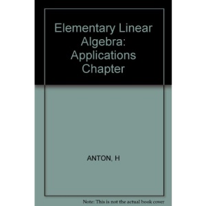 Elementary Linear Algebra: Applications Chapter