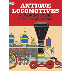 Antique Locomotives Coloring Book (Dover History Coloring Book)