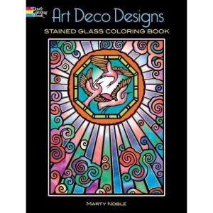 Art Deco Designs Stained Glass Colouring Book (Dover Pictorial Archive) (Dover Pictorial Archives)