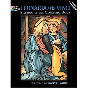 Leonardo Da Vinci Stained Glass Coloring Book (Stained Glass Colouring Books)