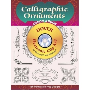 Dover Calligraphic Ornaments (Dover Electronic Clip Art Series)