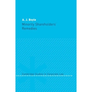 Minority Shareholders' Remedies (Cambridge Studies in Corporate Law)