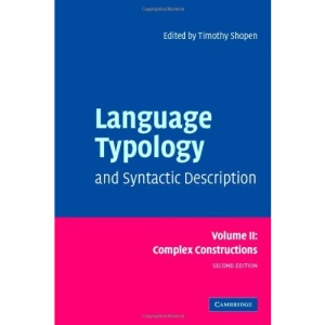 Language Typology and Syntactic Description: Volume 2, Complex Constructions: Complex Constructions v. 2