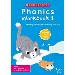 Phonics Workbooks: Book 1 Ages 4-6, exactly matches Little Wandle Letters and Sounds Revised - Phase 2 focus sounds - s a t p i n m d g o c k ck e u r h b f l. (Phonics Workbooks)