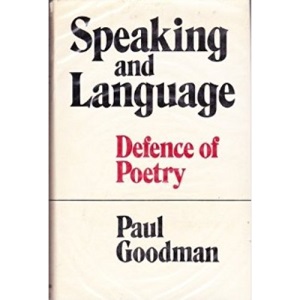 Speaking and Language: Defence of Poetry