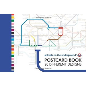 Animals on the Underground Postcard Book